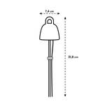 leaf light care 36cm living noir